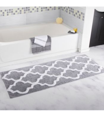 Lavish Home Trellis Bathroom Mat