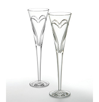 Waterford&reg; Crystal Wishes Love & Romance Pair of Flutes