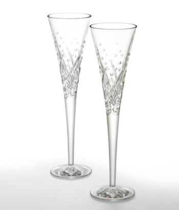 Waterford® Crystal Wishes Happy Celebration Pair of Flutes