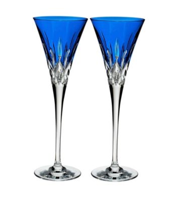 Waterford&reg; Set of 2 Lismore Pops Toasting Flutes