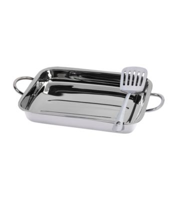 UPC 048552475716 product image for Basic Essentials 2-pc. Stainless Steel Lasagna Set | upcitemdb.com