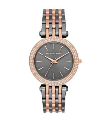 Michael Kors&reg; Darci Two Tone Three Hand Watch