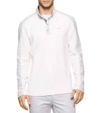 UPC 797762733030 product image for Calvin Klein Men's Long Sleeve 1/4 Button Pullover | upcitemdb.com