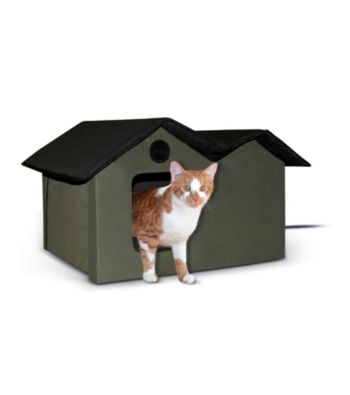 K & H Pet Products Extra Wide Outdoor Heated Kitty House