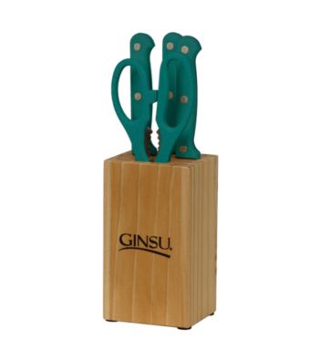UPC 079061016596 product image for Ginsu® Essential Series 5-pc. Prep Set with Natural Block | upcitemdb.com
