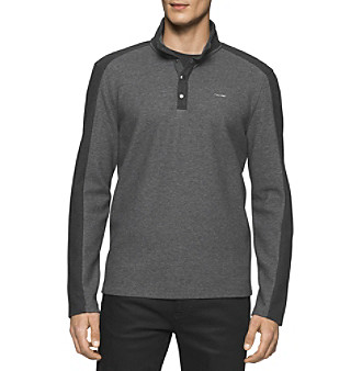 UPC 797762733092 product image for Calvin Klein Men's Long Sleeve 1/4 Button Pullover | upcitemdb.com