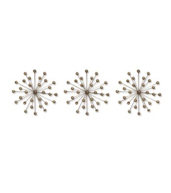 Stratton Home Decor Set of 3 Gold Burst