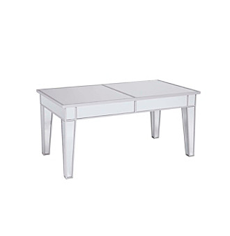 Southern Enterprises Mirage Mirrored Cocktail Table
