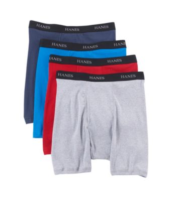 UPC 043935559281 product image for Hanes® Men's 4-Pack Blue Label Boxer Briefs | upcitemdb.com