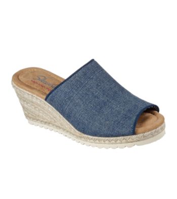 skechers cali women's monarchs wedge sandal