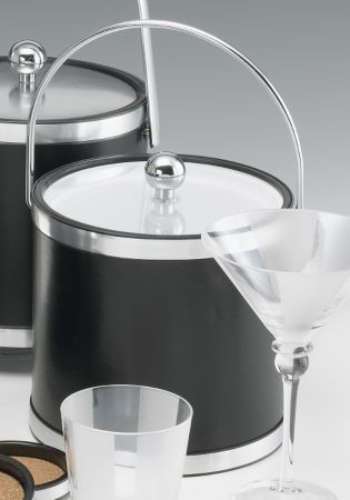 LivingQuarters 3-Quart Ice Bucket - Black