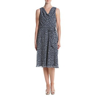 UPC 828659878135 product image for Jessica Howard® Printed Tie Waist Dress | upcitemdb.com