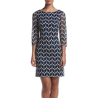 UPC 828659777315 product image for Jessica Howard® Chevron Lace Shift Dress | upcitemdb.com