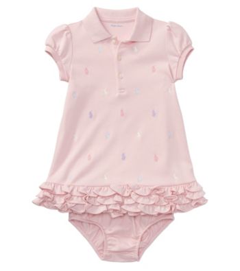 UPC 190618455634 product image for Ralph Lauren® Baby Girls' Ruffle Dress And Bloomers | upcitemdb.com