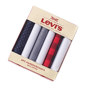 UPC 026217167268 product image for Levi's Six Piece Handkerchiefs Gift Box | upcitemdb.com