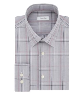 UPC 719250517069 product image for Calvin Klein Men's Long Sleeve Check Spread Button Down Dress Shirt | upcitemdb.com