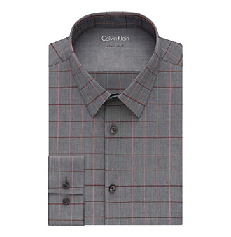 UPC 719250539429 product image for Calvin Klein Men's Long Sleeve Check Button Down Dress Shirt | upcitemdb.com
