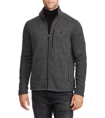 polo ralph lauren fleece mockneck jacket