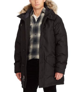 UPC 712168393442 product image for Polo Ralph Lauren Men's Faux-Fur Trimmed Down Parka | upcitemdb.com