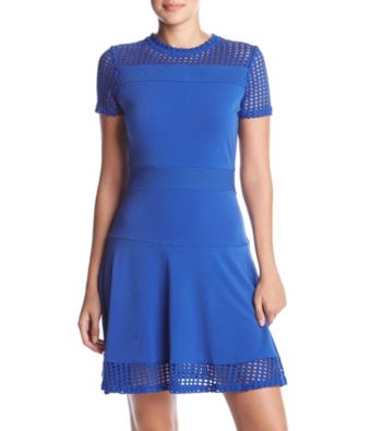 michael kors mesh combo dress
