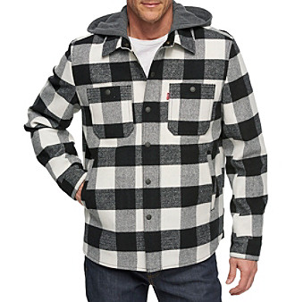 UPC 882713786545 product image for Levi's Men's Wool Jacket With Jersey Hood | upcitemdb.com