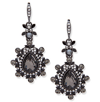 UPC 013742209723 product image for Givenchy Hematite Tone Large Drop Earrings | upcitemdb.com