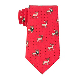 UPC 029407750578 product image for Tommy Hilfiger Men's Reindeer Print Tie | upcitemdb.com