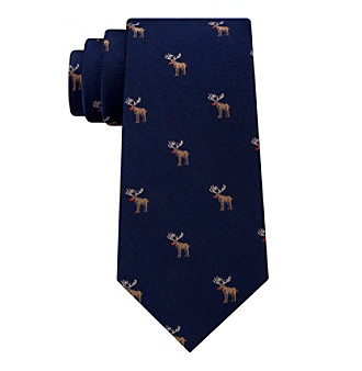 UPC 029407750028 product image for Tommy Hilfiger Men's Moose Club Tie | upcitemdb.com