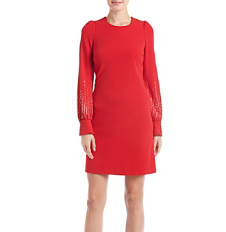 UPC 191797912345 product image for Calvin Klein Glitter Bubble Sleeve Dress | upcitemdb.com