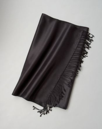 Basha Sateen Solid Wrap - Black