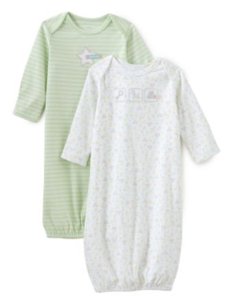Carter's® Baby Sleeplikely™ Gowns Unisex 2-pack - Green