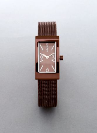 DKNY Women's Ion-Plated Elongated Watch