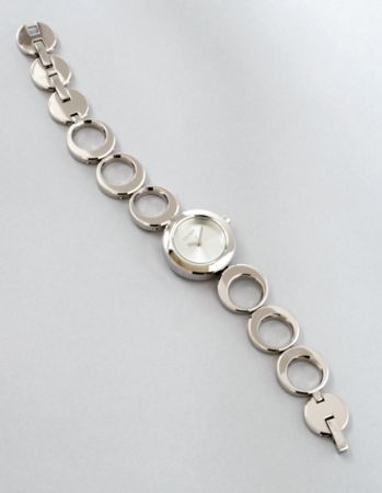 DKNY Women's Stainless Steel Round Link Watch