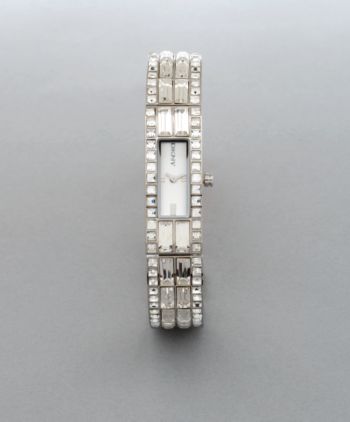 DKNY Women's Baguette Watch - Silver