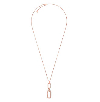 UPC 796483359376 product image for Michael Kors Rose Goldtone Pave Pendant Necklace | upcitemdb.com