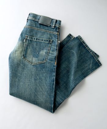 SilverTab® Men's Loose Jeans - Textured Worn Wash