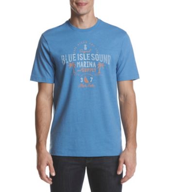 UPC 676108535630 product image for IZOD Men's Blue Isle Sound Marina Graphic Tee | upcitemdb.com