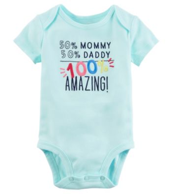 UPC 190796404769 product image for Carter's Baby Girls' NB-24M Short Sleeve 100% Amazing Bodysuit | upcitemdb.com