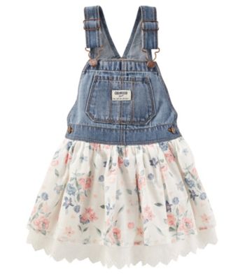 UPC 190796441917 product image for OshKosh B'Gosh Baby Girls' 6M-18M Floral Eyelet Jumper | upcitemdb.com