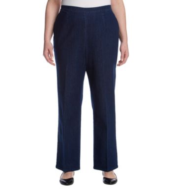 UPC 191608103481 product image for Alfred Dunner Plus Size Denim Pintuck Pants | upcitemdb.com