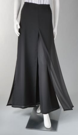 Cachet® Chiffon Pants - Black