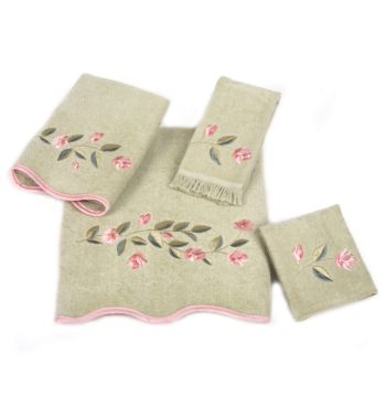 Avanti Melrose Towel Collection in Sage