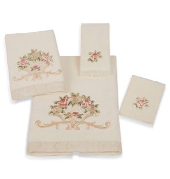 Avanti Rose Fan Towel Collection