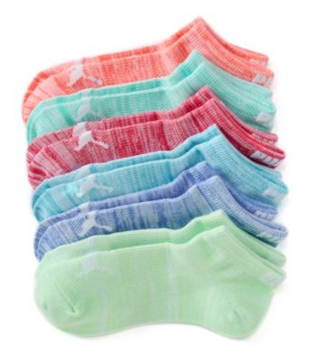 UPC 888435364269 product image for PUMA Girls' 6-Pack Space Dye Multi Low Cut Socks | upcitemdb.com