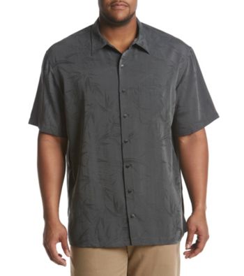 UPC 767672359354 product image for Van Heusen Men's Big & Tall Short Sleeve Jacquard Button Down Shirt | upcitemdb.com