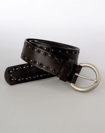 Fossil® Women's Eyelets and Studs Belt - Black