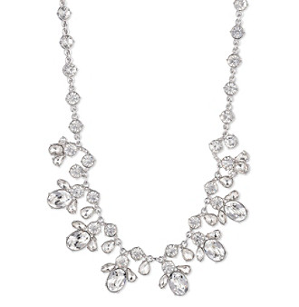 UPC 013742216431 product image for Givenchy Silvertone Crystal Collar Necklace | upcitemdb.com