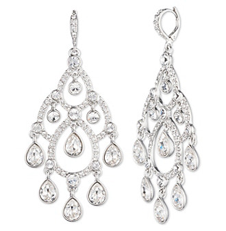 UPC 013742216554 product image for Givenchy Silvertone Medium Open Chandelier Earrings | upcitemdb.com