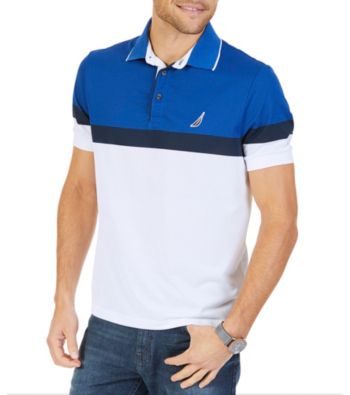 UPC 888079617684 product image for Nautica Men's Short Sleeve Cheststripe Tech Polo | upcitemdb.com