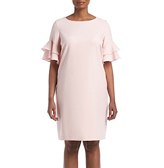 UPC 828659609159 product image for Jessica Howard Plus Size Ruffle Sleeve Shift Dress | upcitemdb.com